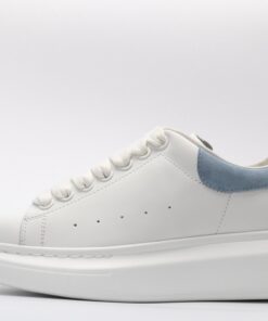 ALEXANDER MCQUEEN White & Blue Oversized Sneakers