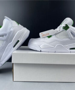 Air Jordan 4  Retro pure money white green