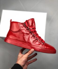 Balenciaga white & red & black