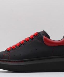 Alexander McQueen Black Oversized Leather Sneakers