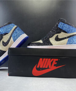2020 New Fragment Design x Air Jordan 1  Glitter  Shoes CK5566-400