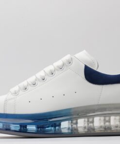 ALEXANDER MCQUEEN white & blue oversized sneakers