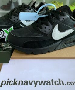OFF-WHITE NIKE AIR MAX 90 BLACK CONE WHITE AA7293-001