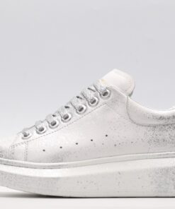 ALEXANDER MCQUEEN silver oversized sneakers