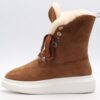 Alexander McQueen winter boots brown
