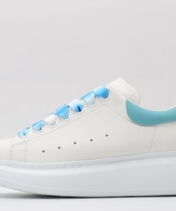 Alexander McQueen | Women 40mm Leather & Suede Sneakers White/Green