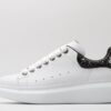 ALEXANDER MCQUEEN White calf leather lace-up sneaker