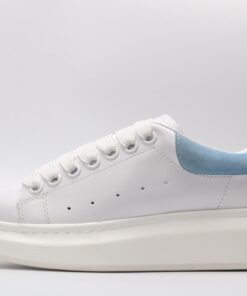 Alexander McQueen Sneaker with Blue suede heel