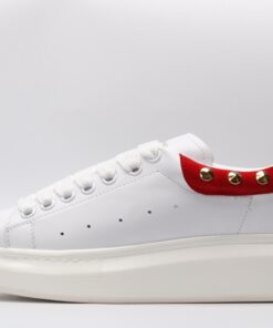 Alexander McQueen White Studded Logo Oversized Sneakers