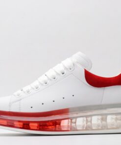 ALEXANDER MCQUEEN oversized sneakers with red heel