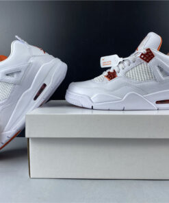 Air Jordan 4 Retro Pure Money white orange