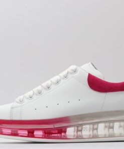 ALEXANDER MCQUEEN white & red oversized sneakers