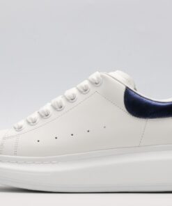 ALEXANDER MCQUEEN White & Blue Oversized Sneakers