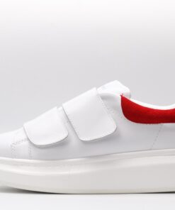 ALEXANDER MCQUEEN white&red oversized sneakers