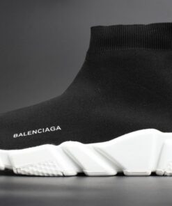 Balenciaga Stretch Mesh High Top Sneaker Black White