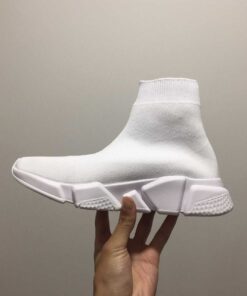 Balenciaga Speed Trainer Burgundy Sneakers white 453456